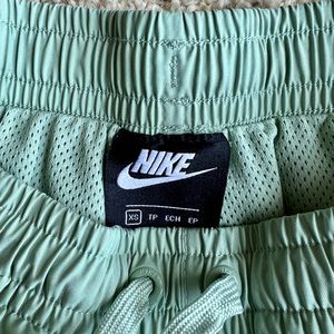 Green Nike Woven Lined Shorts